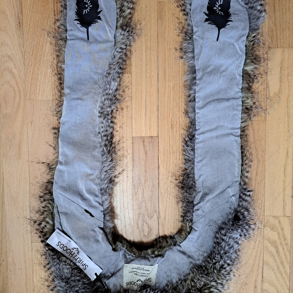 SpiritHoods Night Owl Faux Fur Hood - Picture 4 of 5